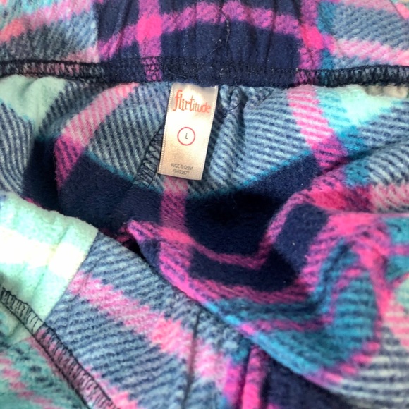 Flirtitide 3-Piece Pajama Set - Fleece Bottoms - Spaghetti Strap Top - Picture 8 of 8